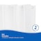 Kenney Mfg Medium Weight PEVA Shower Curtain Liner, 70in W x 72in H, White, 2-Pack KN61440PK2 - alternate 7